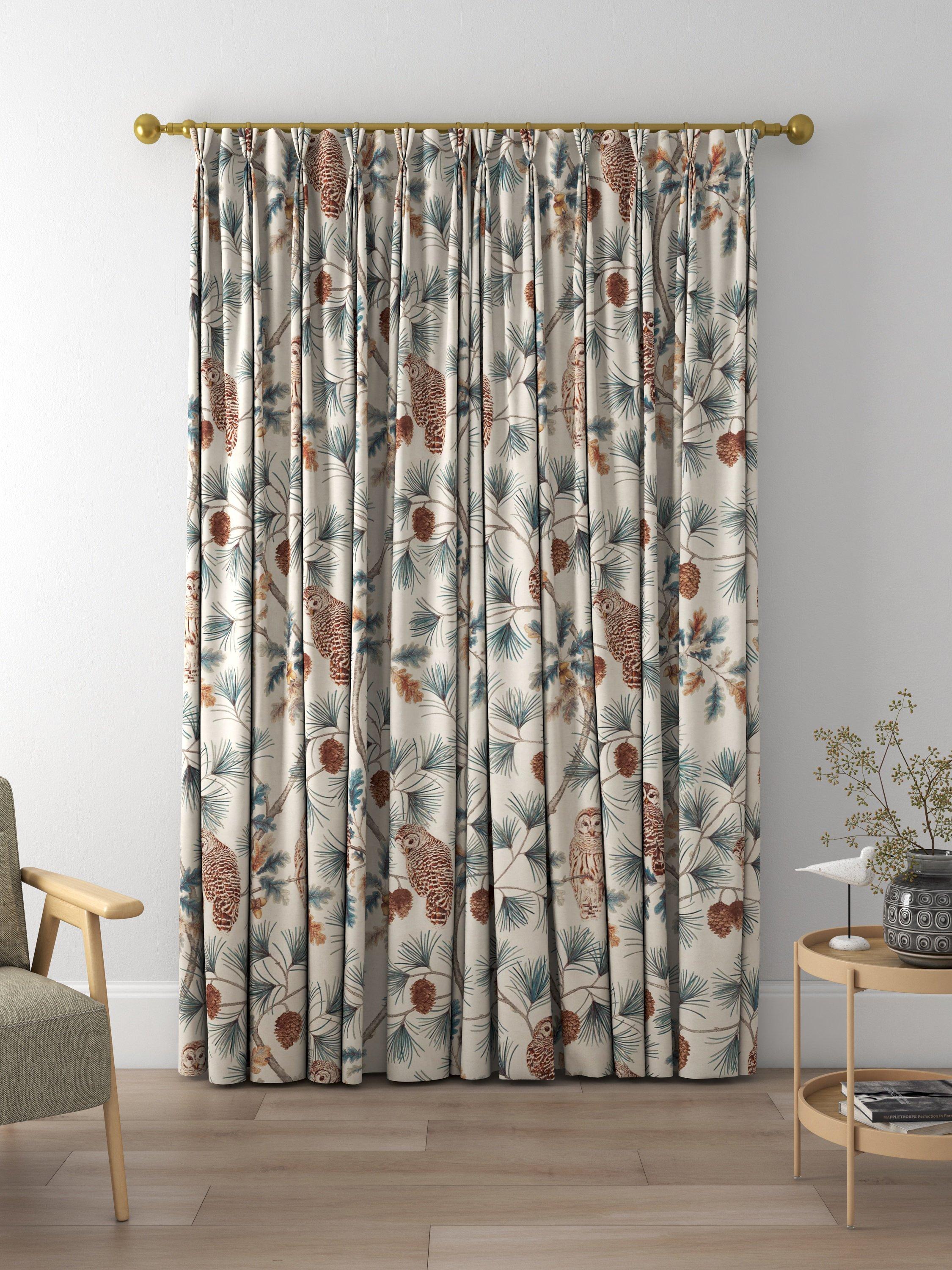 Sanderson Owlswick Made to Measure Curtains, Teal