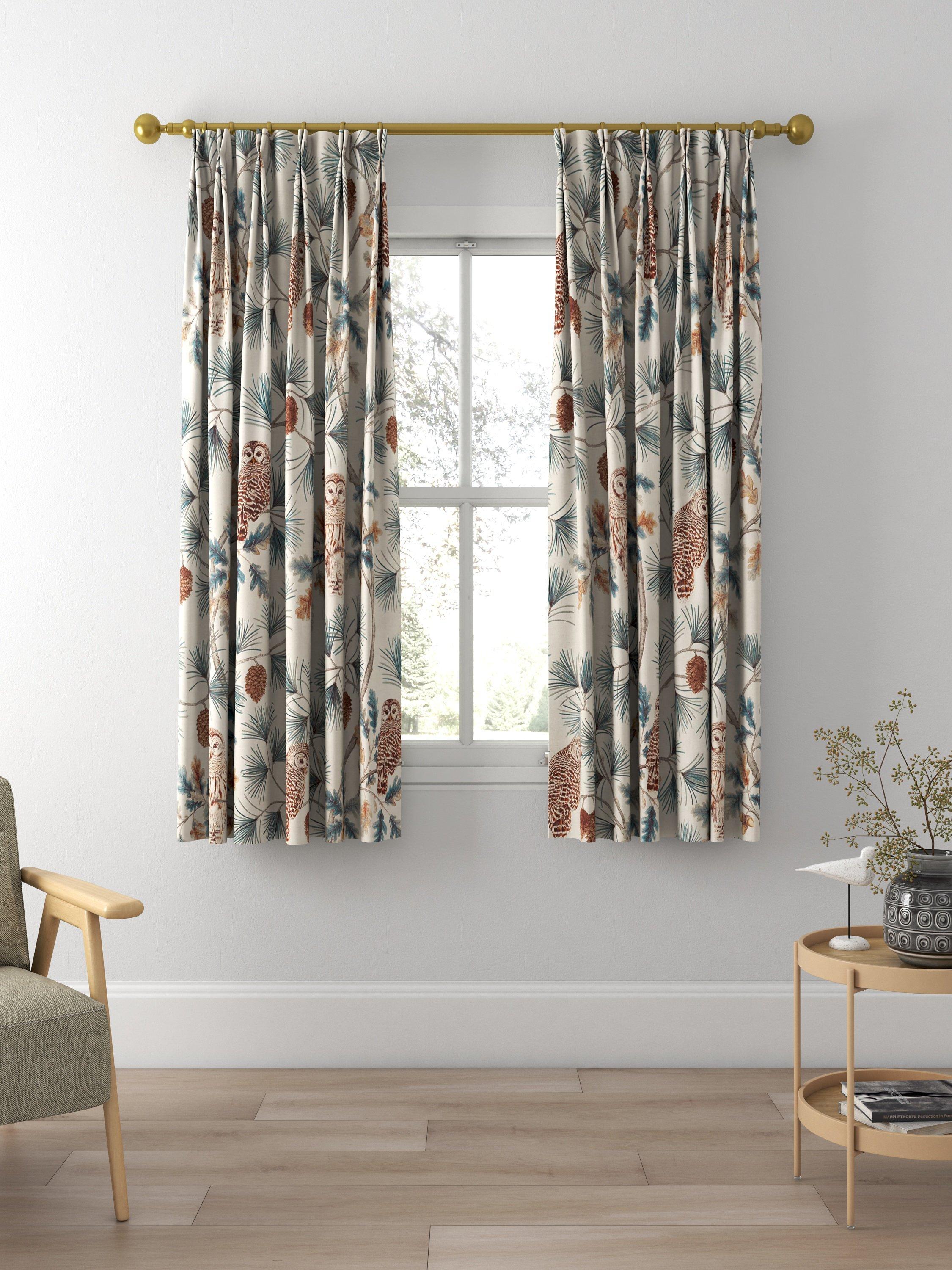 Sanderson Owlswick Made to Measure Curtains, Teal