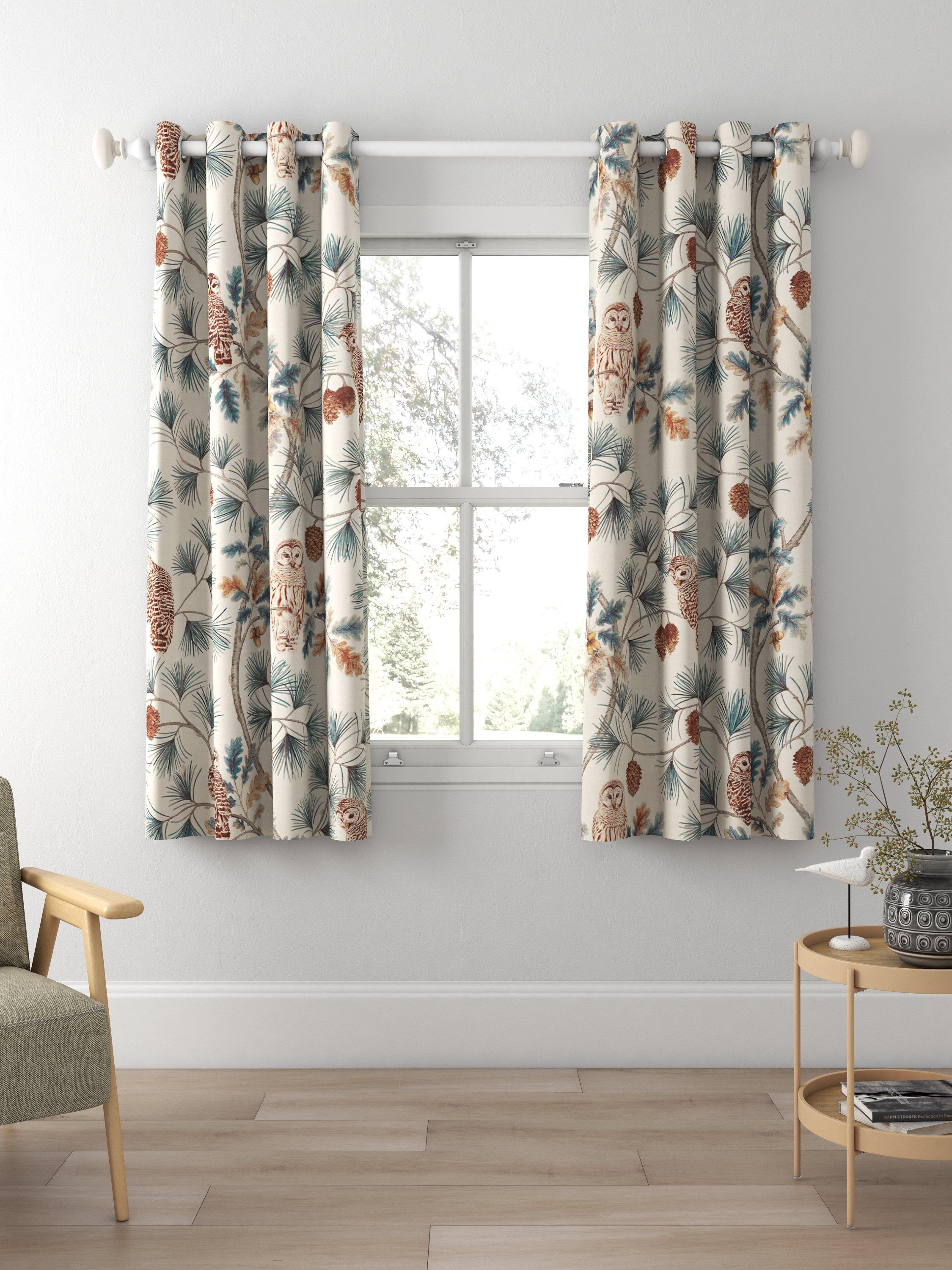 Sanderson Owlswick Made to Measure Curtains, Teal