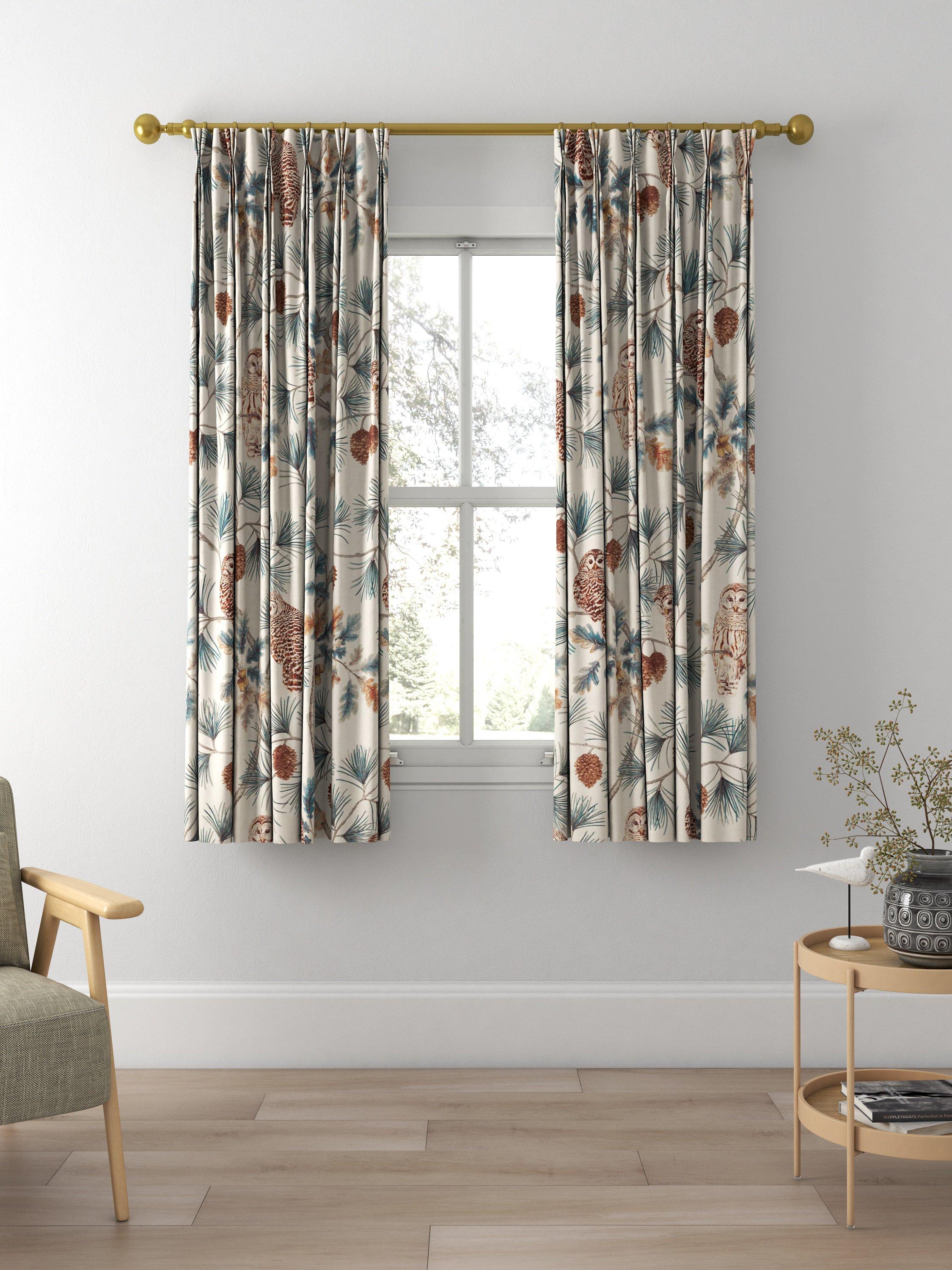 Sanderson Owlswick Made to Measure Curtains, Teal