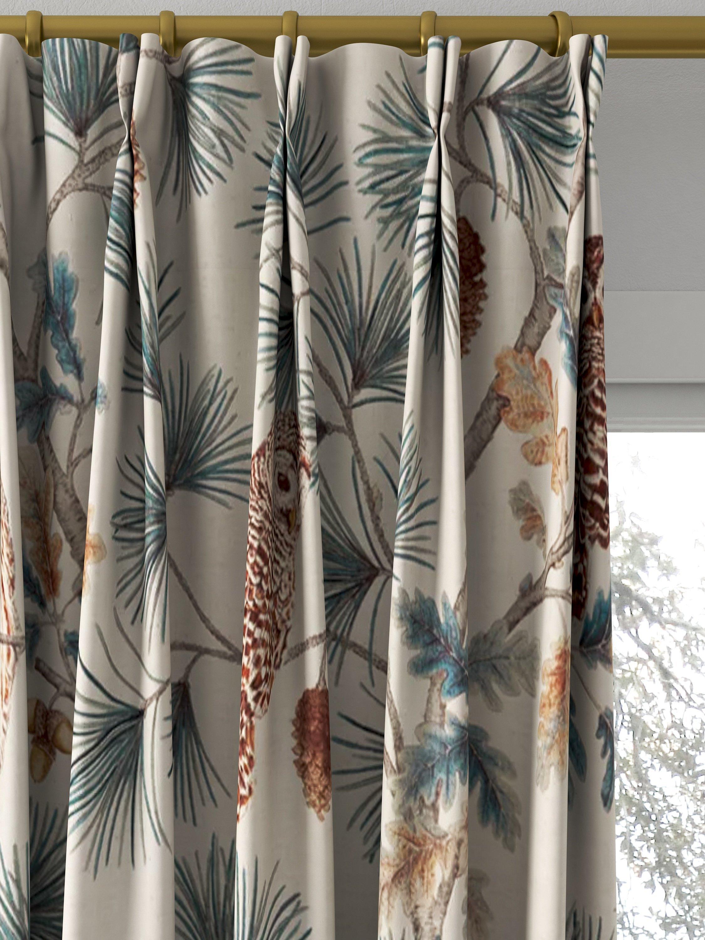 Sanderson Owlswick Made to Measure Curtains, Teal