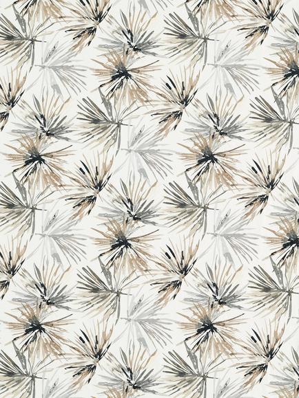 Harlequin Aucuba Made to Measure Curtains or Roman Blind, Steel/Jet, Steel/Jet