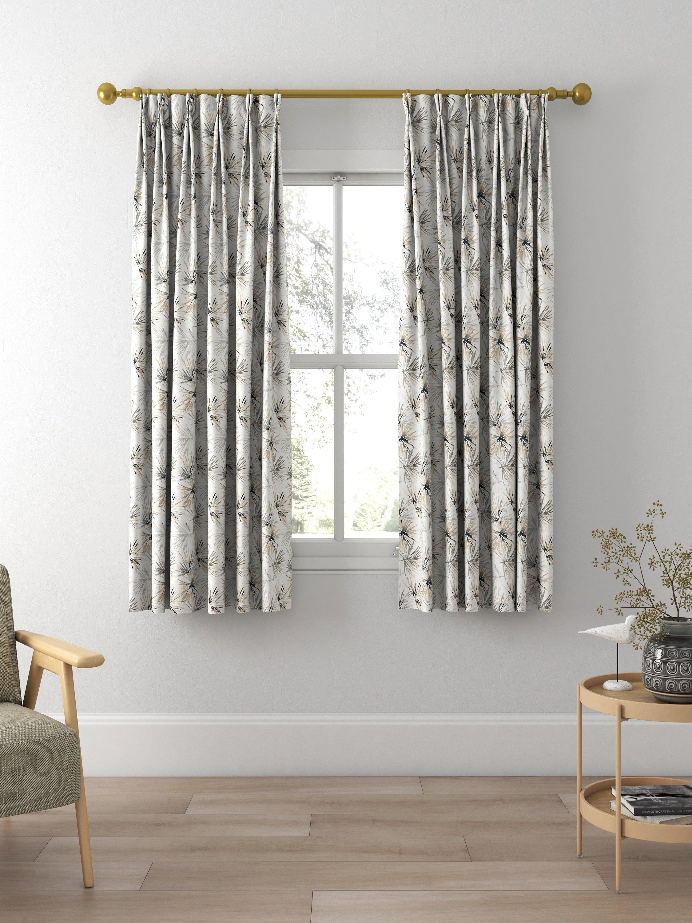 Harlequin Aucuba Made to Measure Curtains, Steel/Jet