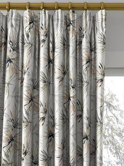 Harlequin Aucuba Made to Measure Curtains or Roman Blind, Steel/Jet - view 2, Steel/Jet