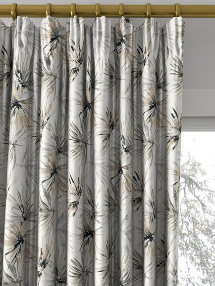 Harlequin Aucuba Made to Measure Curtains or Roman Blind, Steel/Jet - view 2, Steel/Jet