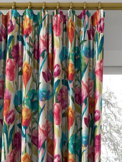 Harlequin Verdaccio Made to Measure Curtains or Roman Blind, Turquoise/Lime - view 2, Turquoise/Lime