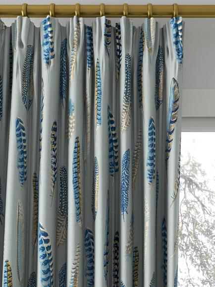 Sanderson Lismore Made to Measure Curtains or Roman Blinds, Indigo - view 2, Indigo