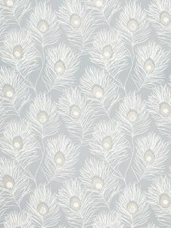 Harlequin Orlena Made to Measure Curtains or Roman Blind, Powder Blue/Gilver, Powder Blue/Gilver