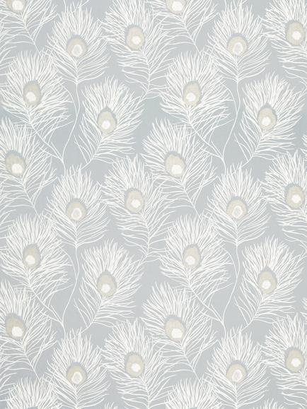 Harlequin Orlena Made to Measure Curtains or Roman Blind, Powder Blue/Gilver, Powder Blue/Gilver