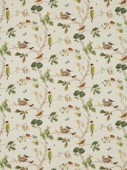Sanderson Woodland Chorus Made to Measure Curtains or Roman Blind, Linen/Multi, Linen/Multi