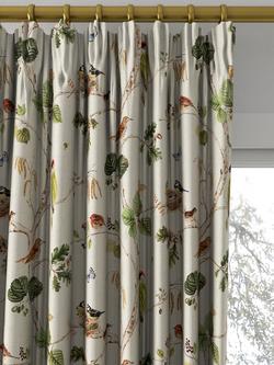 Sanderson Woodland Chorus Made to Measure Curtains or Roman Blind, Linen/Multi - view 2, Linen/Multi