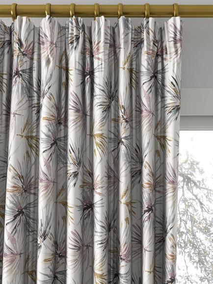 Harlequin Aucuba Made to Measure Curtains or Roman Blind, Slate - view 2, Slate
