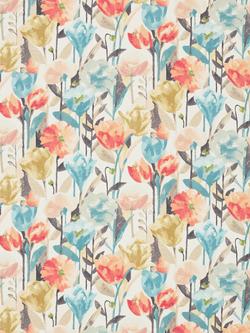 Harlequin Verdaccio Made to Measure Curtains or Roman Blind, Coral/Maize/Cornflower, Coral/Maize/Cornflower