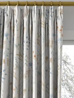 Sanderson Summer Harvest Made to Measure Curtains or Roman Blind, Cornflower/Wheat - view 2, Cornflower/Wheat