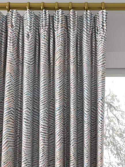 Harlequin Kameni Made to Measure Curtains or Roman Blind, Marine/Rust - view 2, Marine/Rust