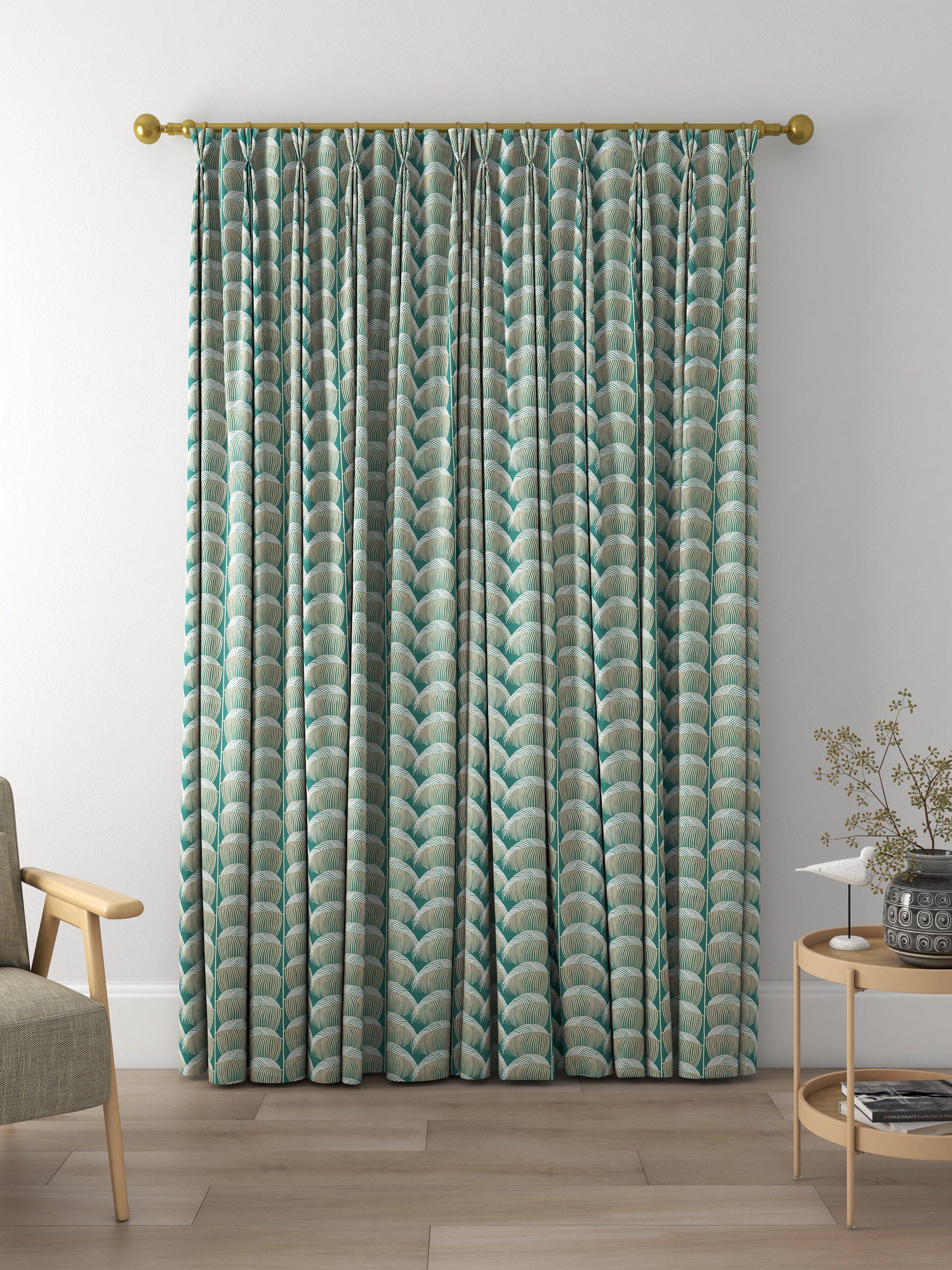 Sanderson Manilla Embroidery Made to Measure Curtains, Eucalyptus