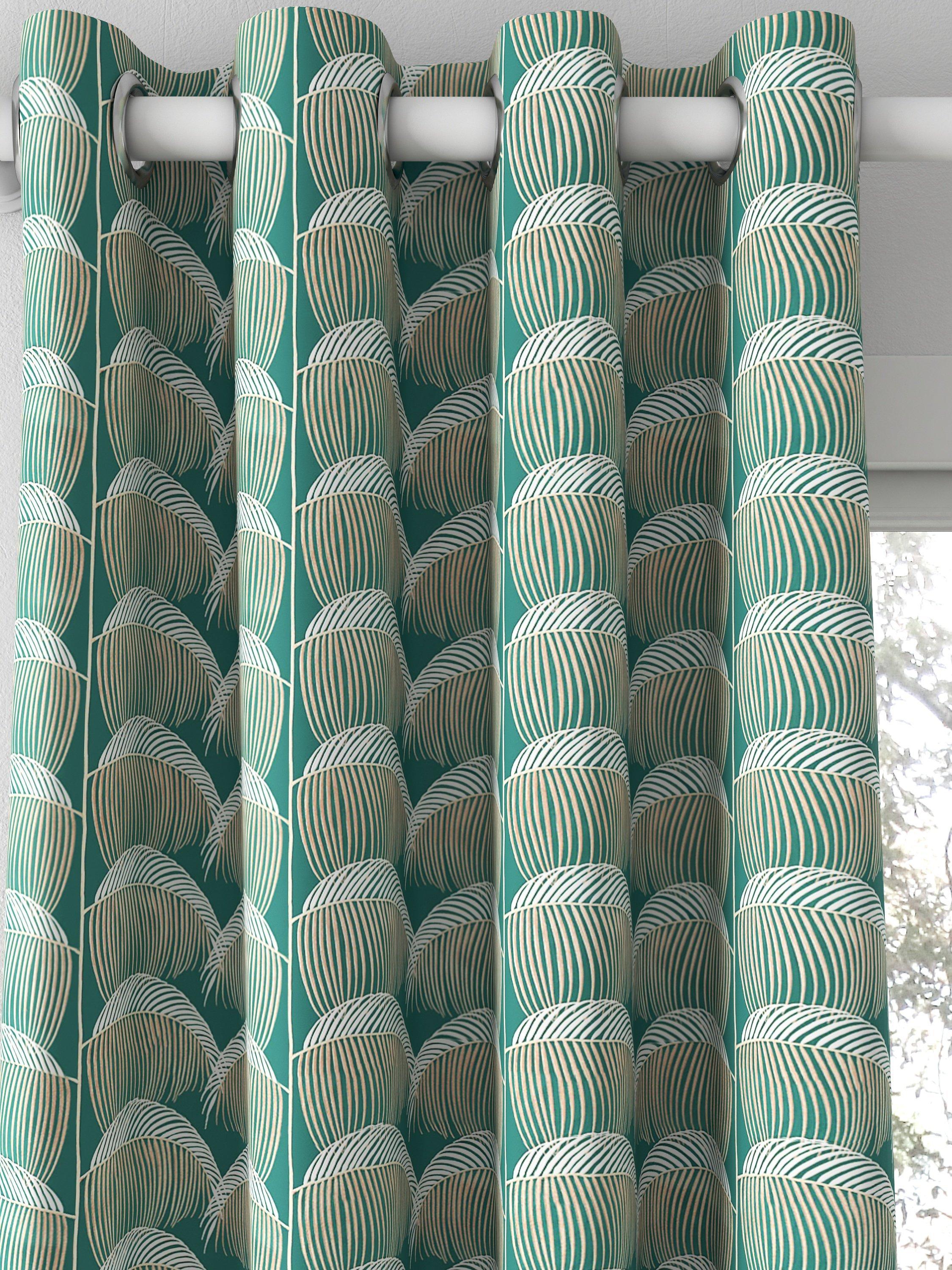 Sanderson Manilla Embroidery Made to Measure Curtains, Eucalyptus