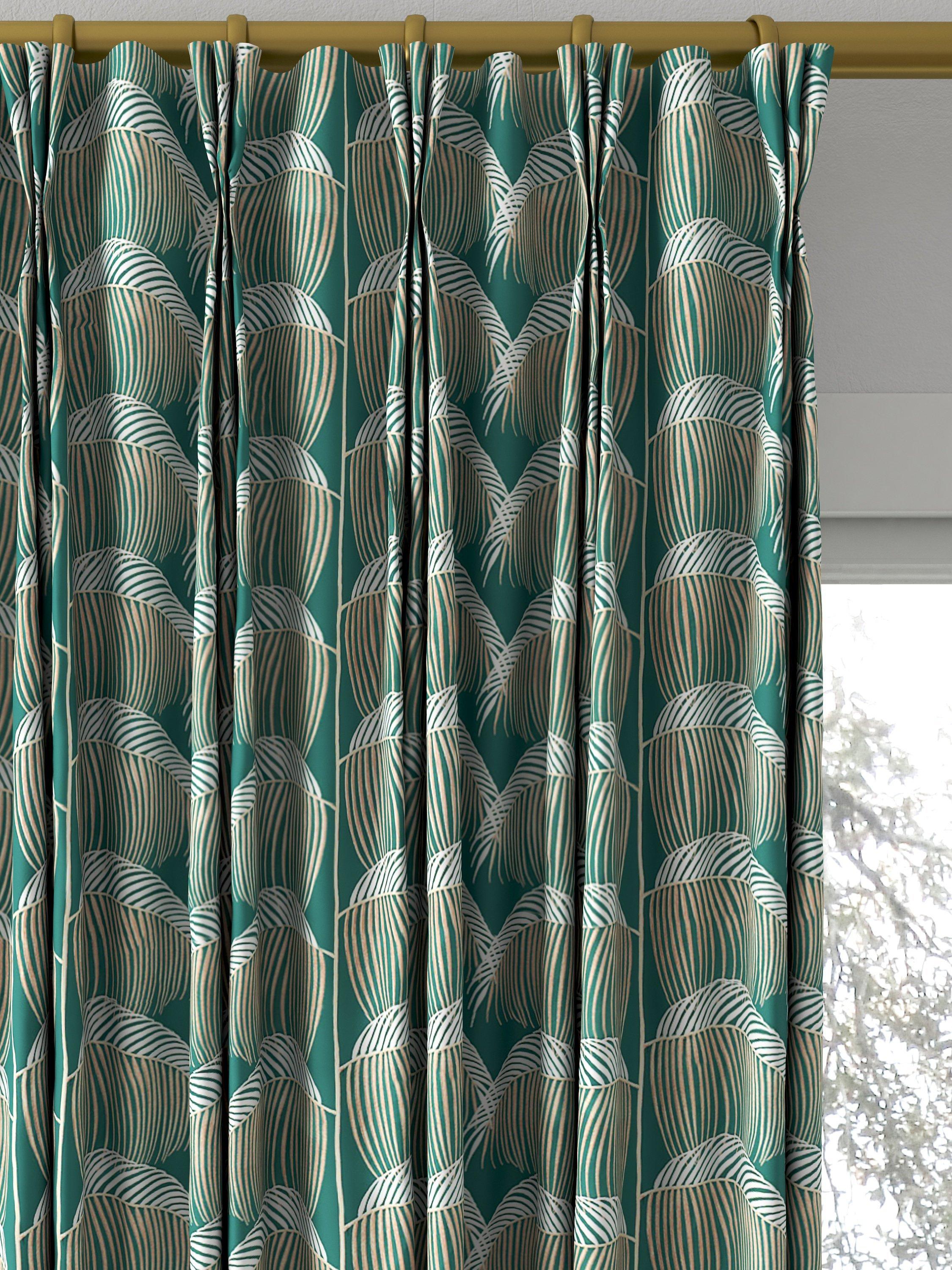Sanderson Manilla Embroidery Made to Measure Curtains, Eucalyptus