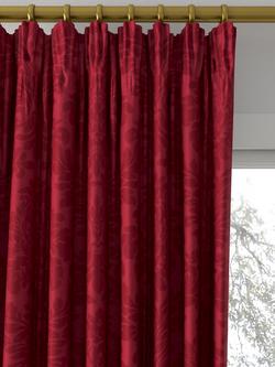Sanderson Lymington Damask Made to Measure Curtains or Roman Blind, Claret - view 2, Claret
