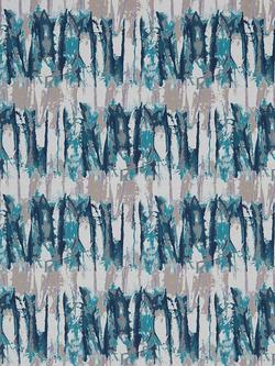 Harlequin Takara Made to Measure Curtains or Roman Blind, Teal/Ink, Teal/Ink