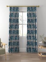 Harlequin Takara Made to Measure Curtains or Roman Blind, Teal/Ink