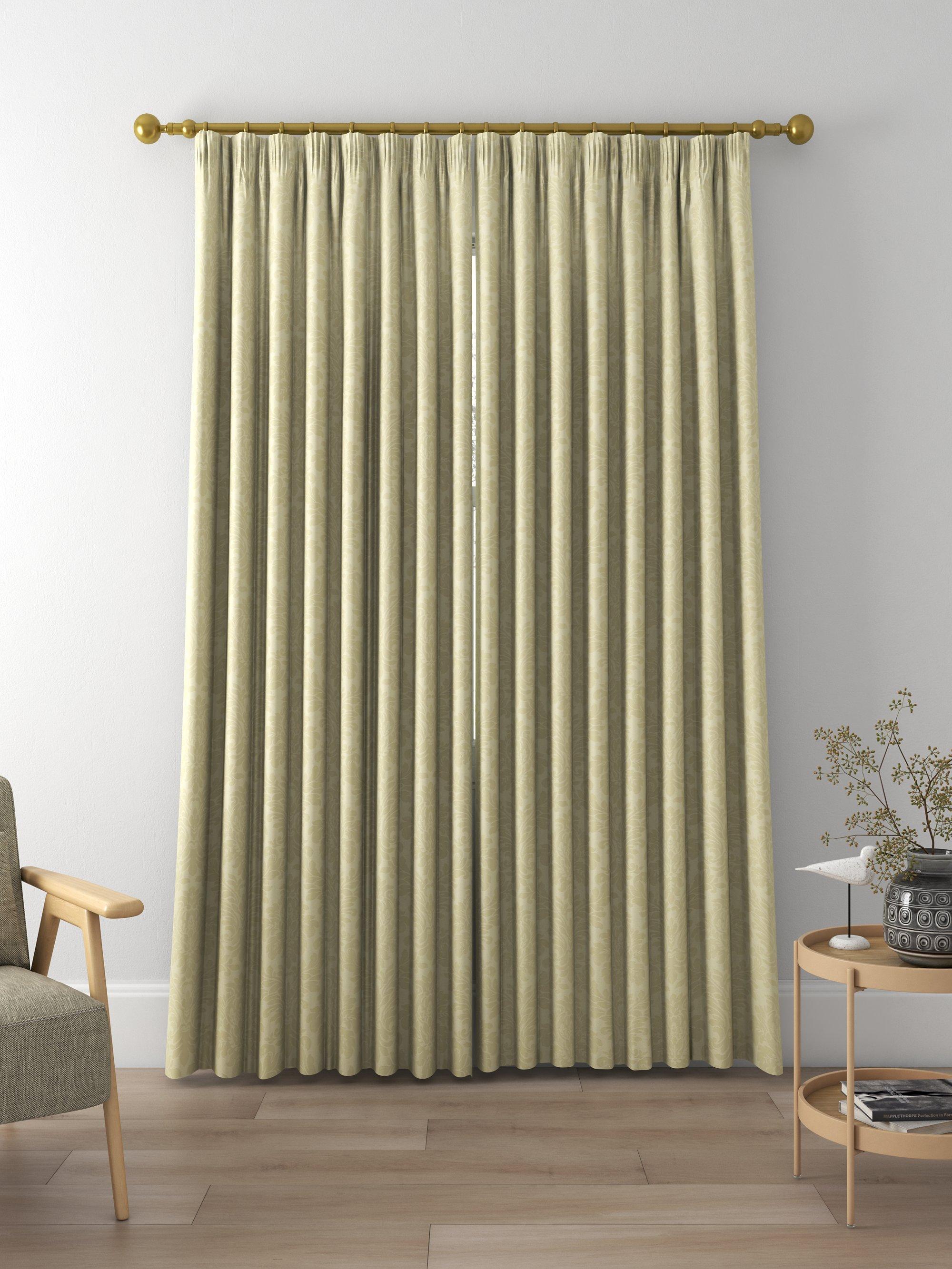 Sanderson Lymington Damask Made to Measure Curtains, Almond