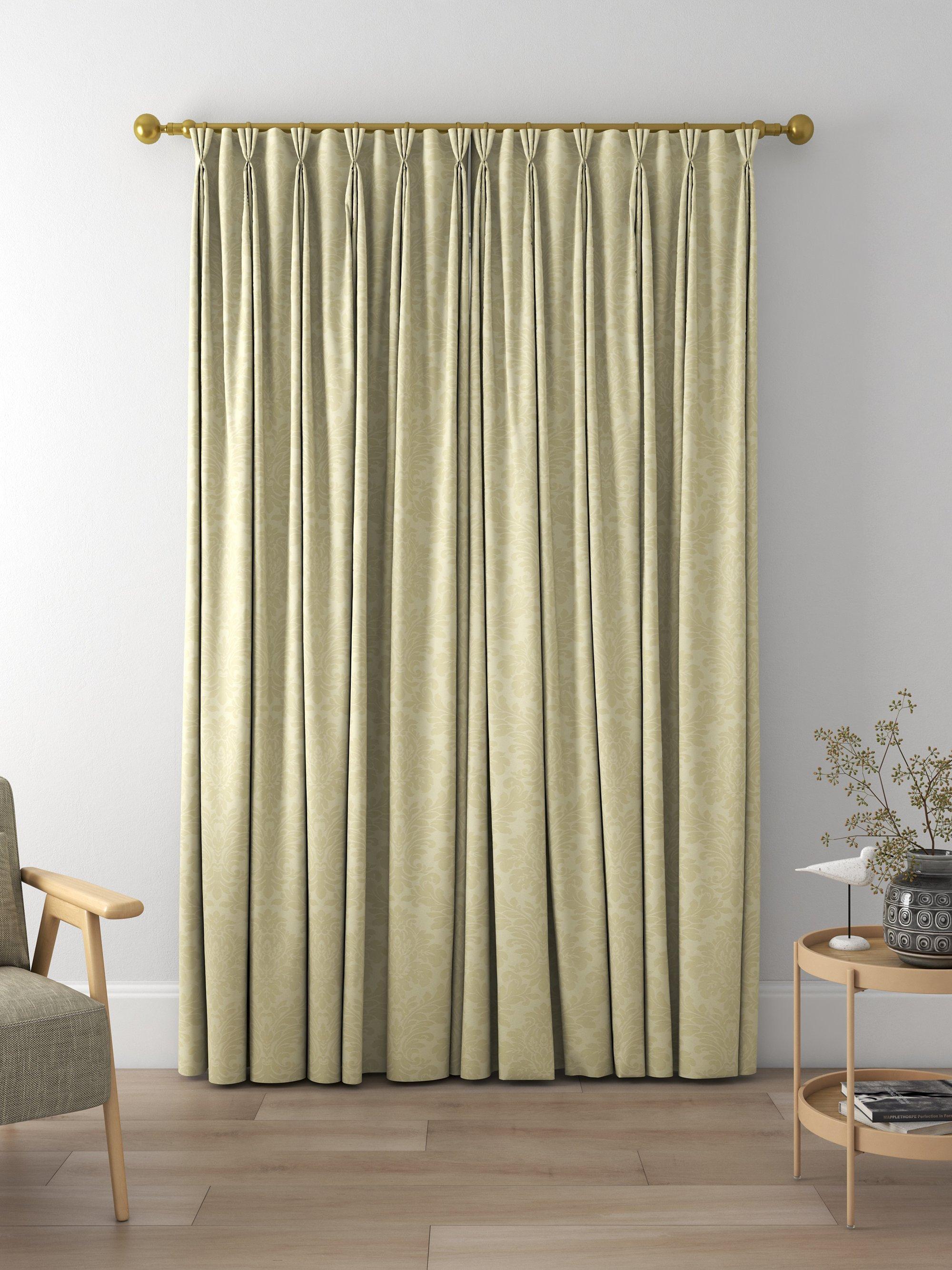 Sanderson Lymington Damask Made to Measure Curtains, Almond
