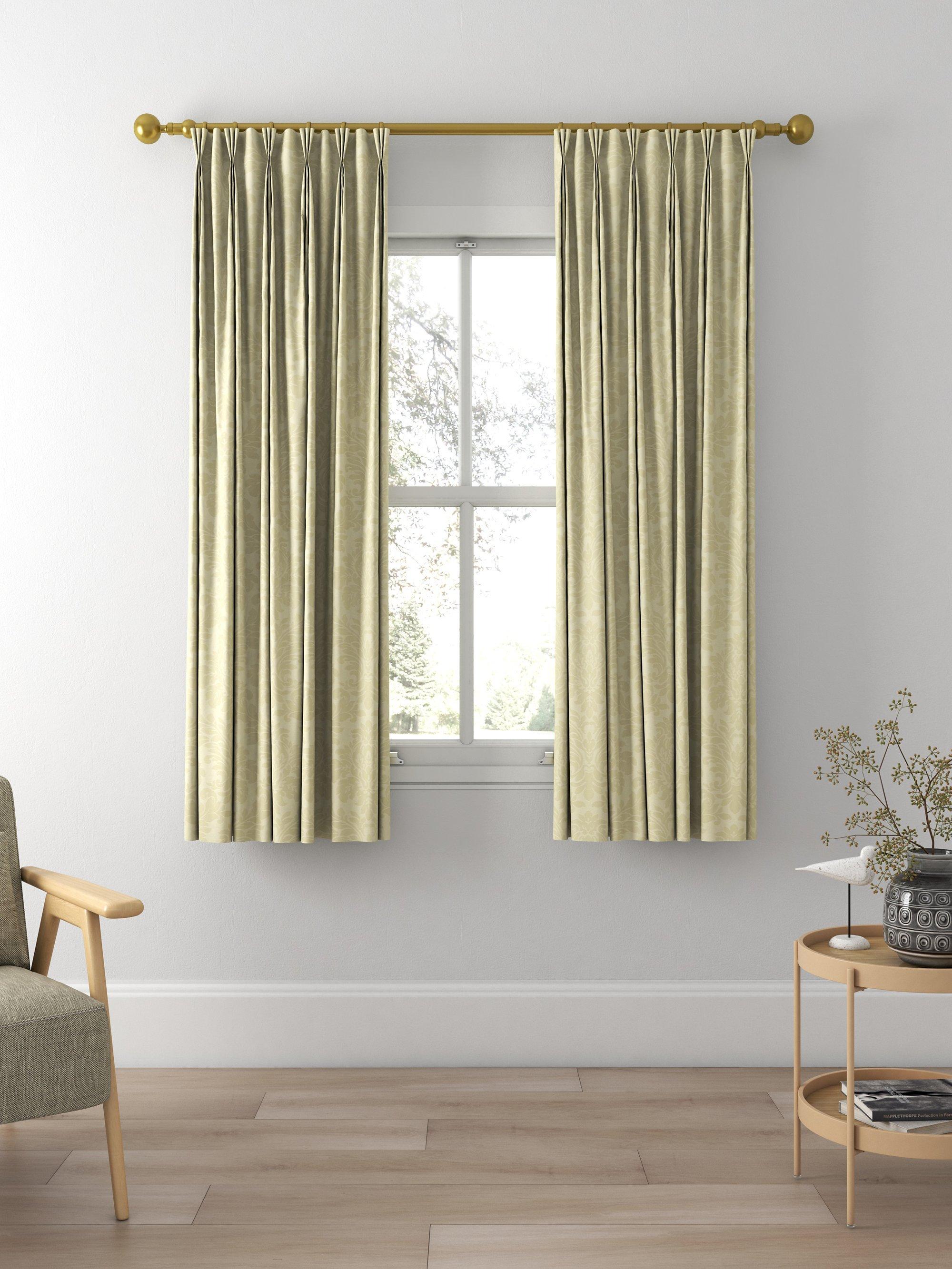 Sanderson Lymington Damask Made to Measure Curtains, Almond