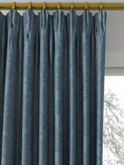 Sanderson Lymington Damask Made to Measure Curtains or Roman Blind, Mid Blue - view 2, Mid Blue