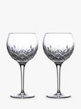 Royal Doulton R&D Collection Highclere Crystal Cut Glass Gin Glasses, Set of 2, 470ml, Clear