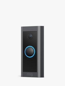 Ring Smart Video Doorbell Wired, with Built-in Wi-Fi & Camera, Black