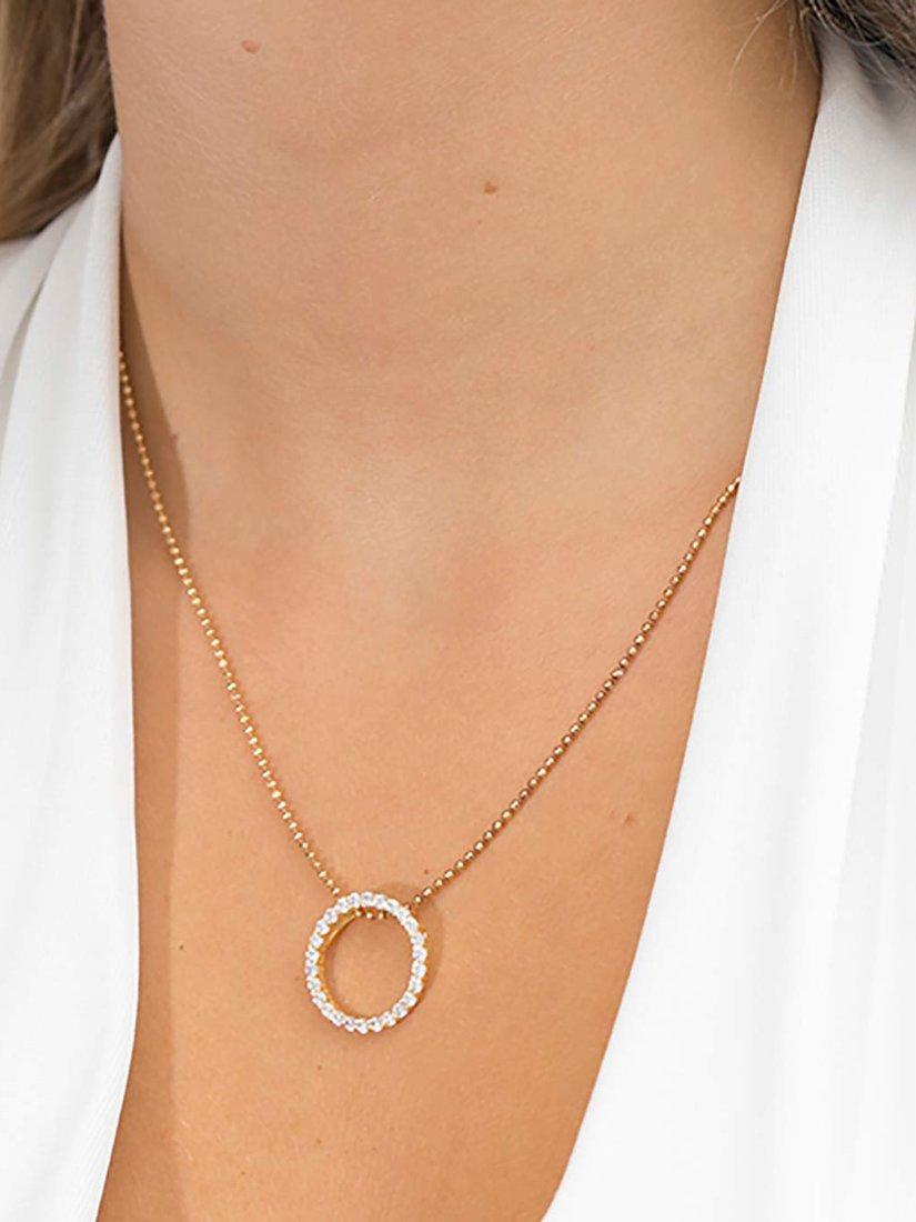 Product image 1 of 1, which shows Sif Jakobs Jewellery Biella Pendant Necklace, Gold