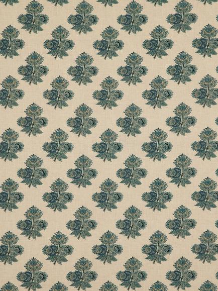 GP & J Baker Poppy Paisley Made to Measure Curtains or Roman Blind, Indigo, Indigo