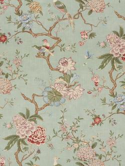 GP & J Baker Oriental Bird Made to Measure Curtains or Roman Blind, Eau De Nil, Eau De Nil