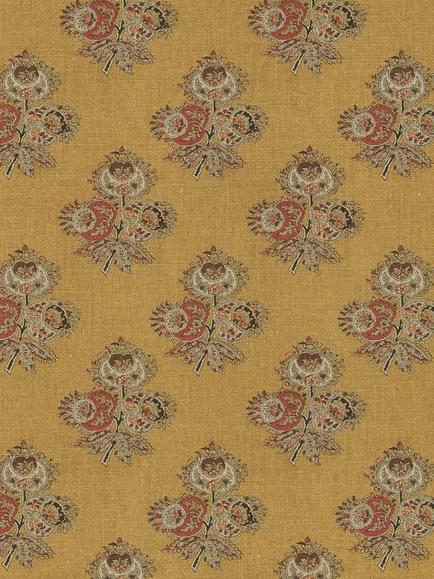 GP & J Baker Poppy Paisley Made to Measure Curtains or Roman Blind, Ochre, Ochre