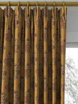 GP & J Baker Poppy Paisley Made to Measure Curtains or Roman Blind, Ochre - view 2, Ochre