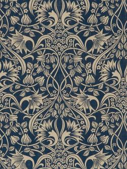 GP & J Baker Fritillerie Made to Measure Curtains or Roman Blind, Indigo, Indigo