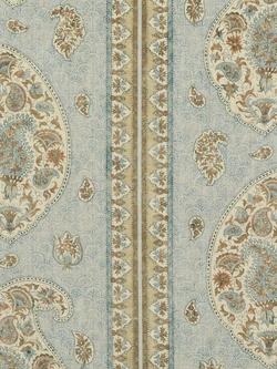 GP & J Baker Coromandel Made to Measure Curtains or Roman Blind, Blue/Sand, Blue/ Sand