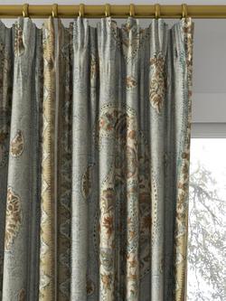 GP & J Baker Coromandel Made to Measure Curtains or Roman Blind, Blue/Sand - view 2, Blue/ Sand