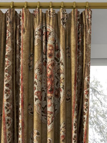 GP & J Baker Coromandel Made to Measure Curtains or Roman Blind, Tobacco - view 2, Tobacco