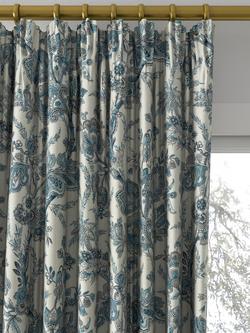 GP & J Baker Jewel Indienne Made to Measure Curtains or Roman Blind, Blue/Sand - view 2, Blue/Sand