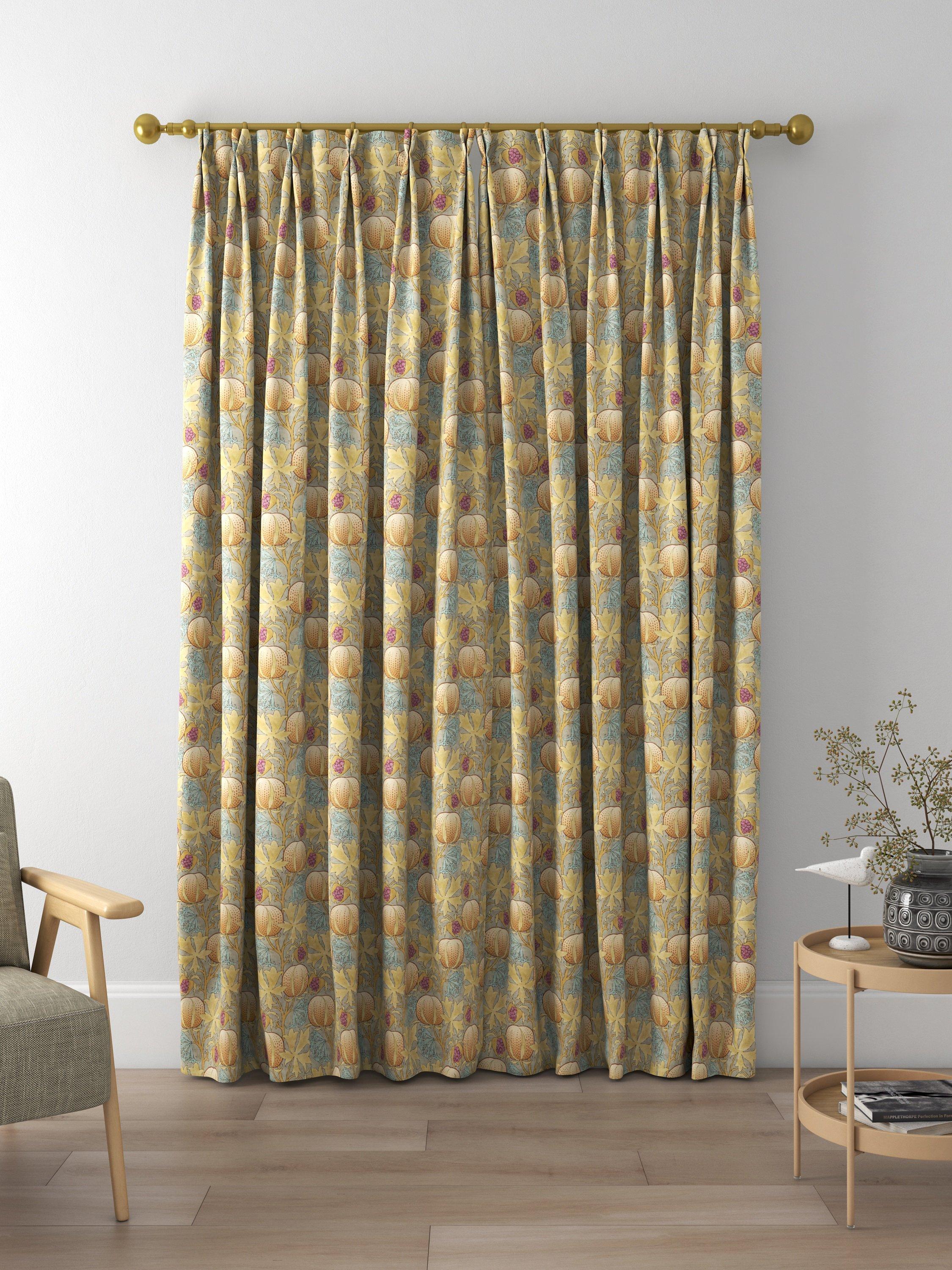 GP & J Baker Pumpkins Made to Measure Curtains, Teal