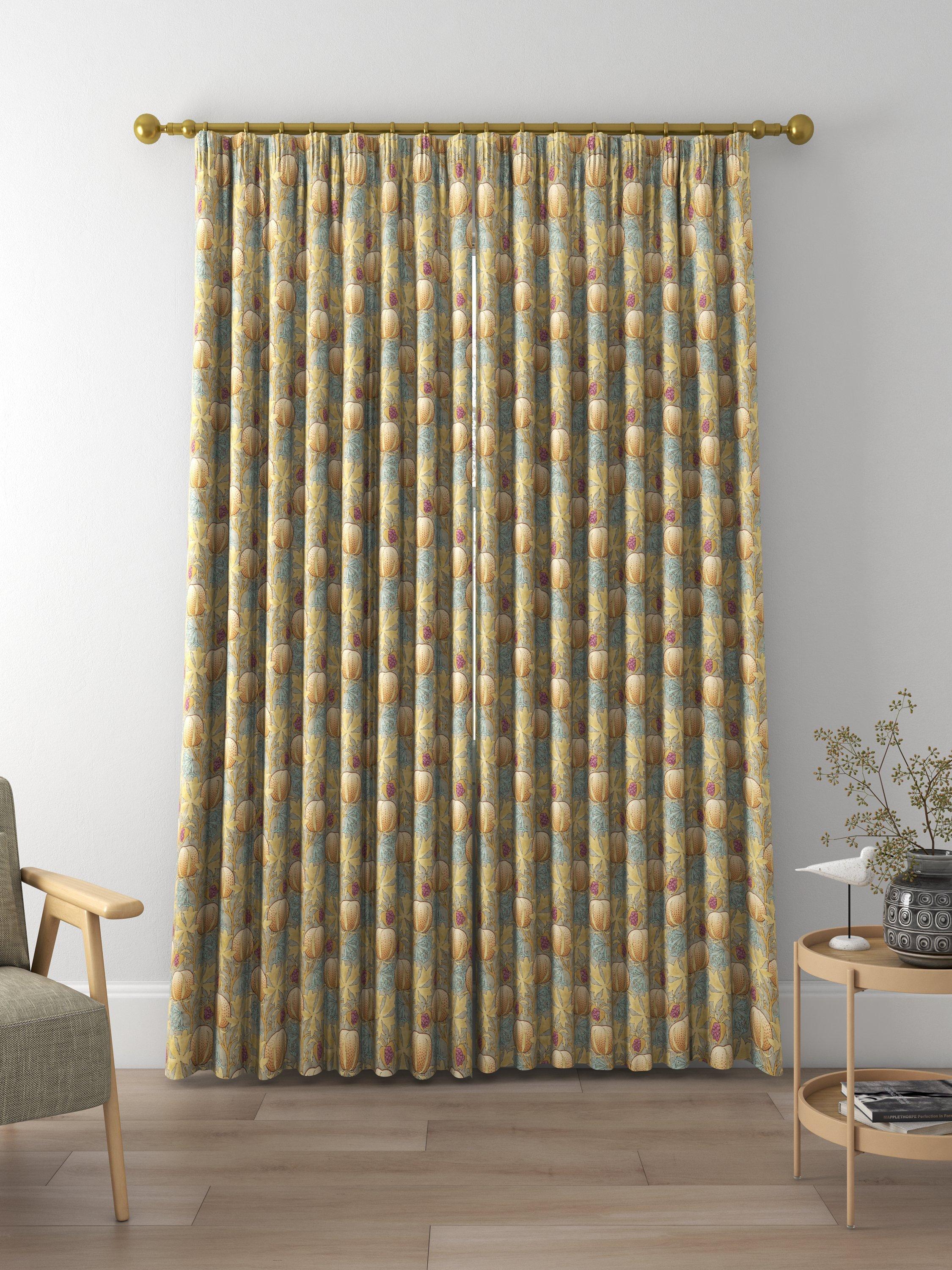 GP & J Baker Pumpkins Made to Measure Curtains, Teal