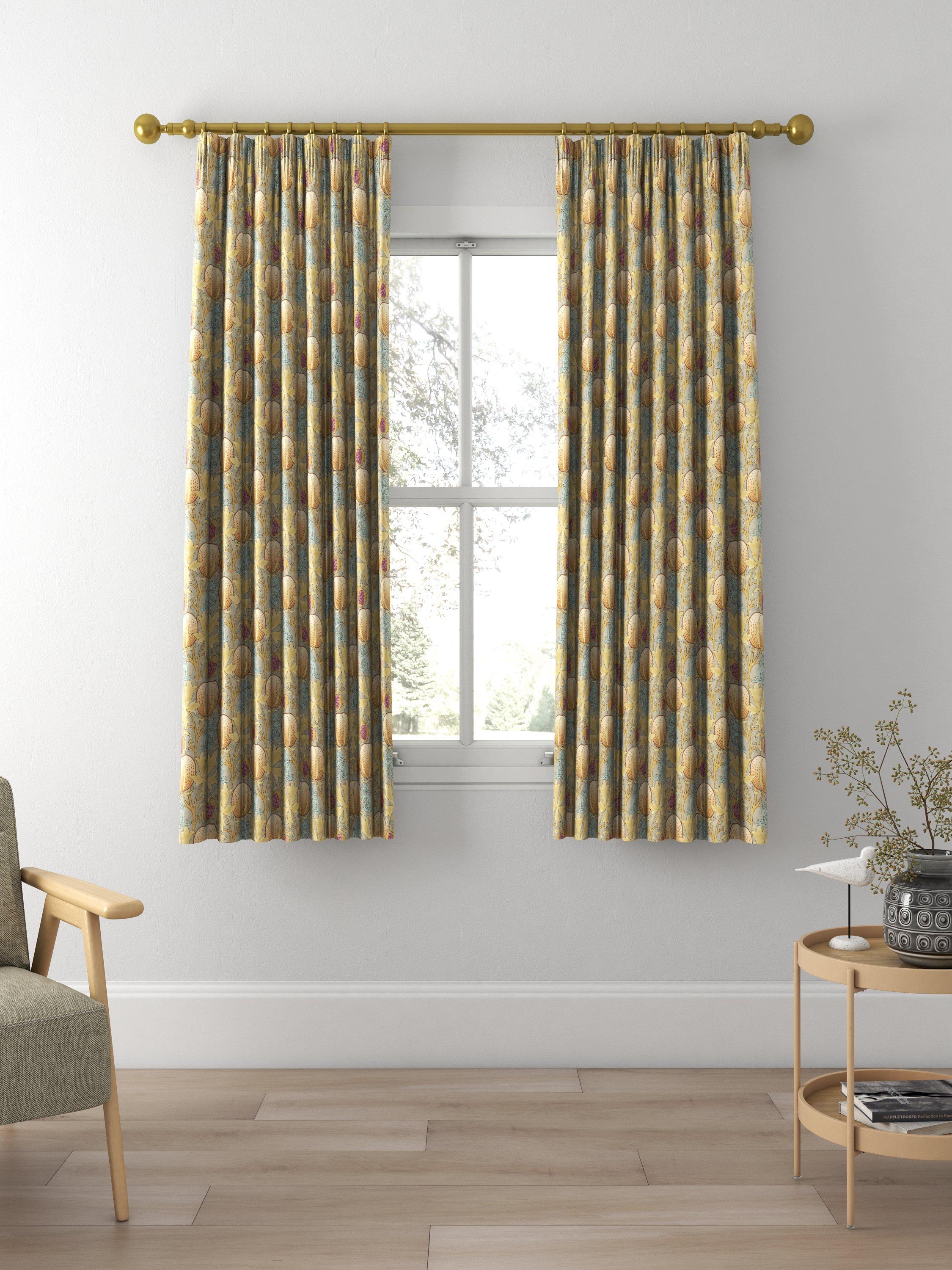 GP & J Baker Pumpkins Made to Measure Curtains, Teal