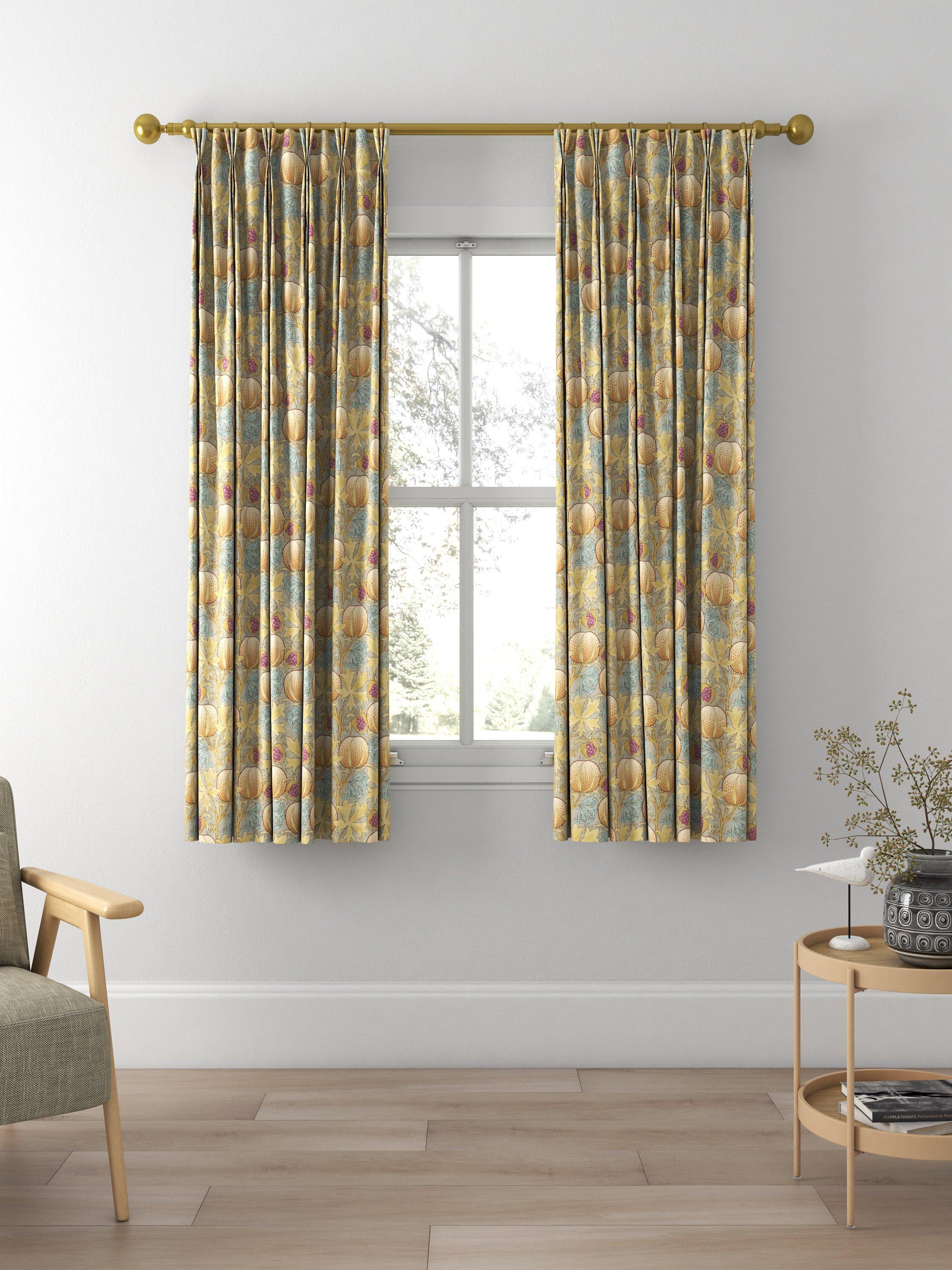 GP & J Baker Pumpkins Made to Measure Curtains, Teal