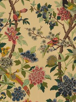 GP & J Baker Hydrangea Bird Made to Measure Curtains or Roman Blind, Parchment, Parchment