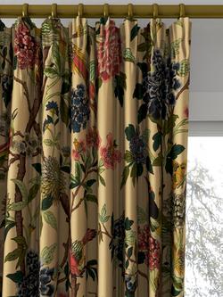 GP & J Baker Hydrangea Bird Made to Measure Curtains or Roman Blind, Parchment - view 2, Parchment
