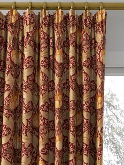 GP & J Baker Tulip & Jasmine Made to Measure Curtains or Roman Blind, Red/Ochre - view 2, Red/Ochre