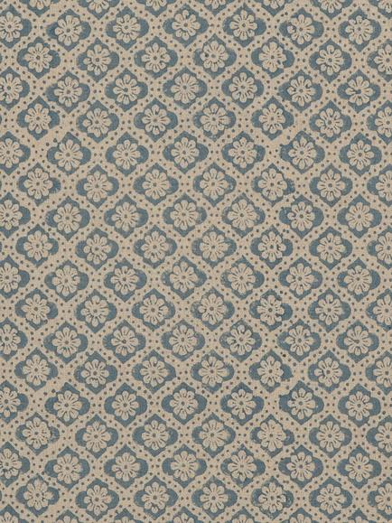 GP & J Baker Indus Flower Made to Measure Curtains or Roman Blind, Denim, Denim
