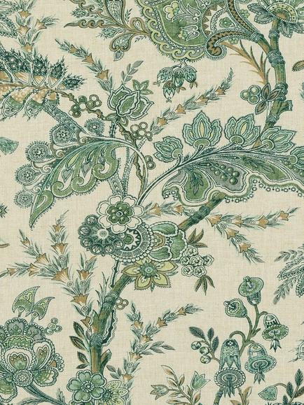 GP & J Baker Jewel Indienne Made to Measure Curtains or Roman Blind, Emerald, Emerald